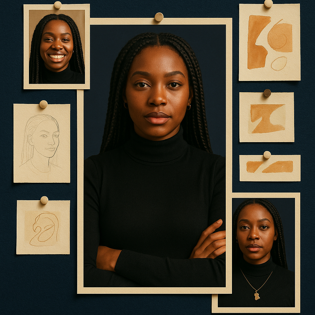 Portrait board for Christabel O Frimpong