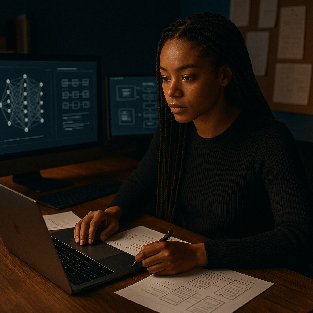 AI builder studio background